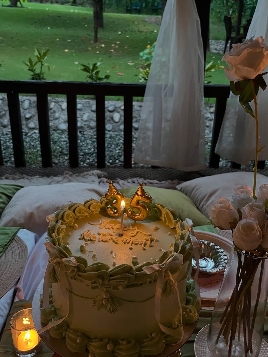 Candlelit dinner